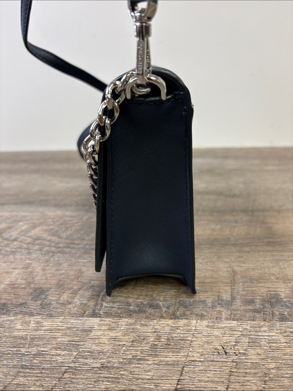 Kate Spade New York Navy Blue Colorblock Chain Crossbody Shoulder Bag - Picture 2 of 15